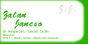 zalan jancso business card