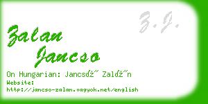 zalan jancso business card